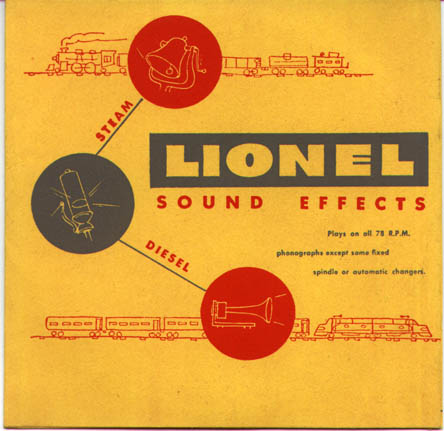 Lionel trains sound effects record: Folder Front