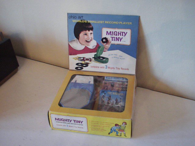 Mighty Tiny toy record player: Box open
