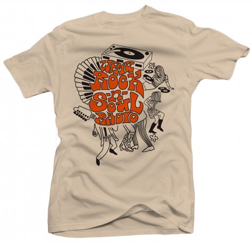 Pledge $75 or more to grab this fantastic Rock'N'Soul Radio T-Shirt! Deisgned by DJ Vikki V!