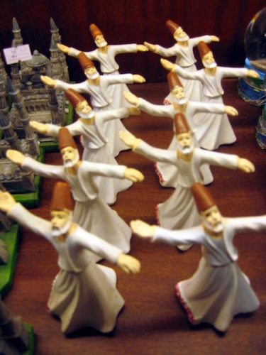 Whirling Dervishes in a Turkish shop