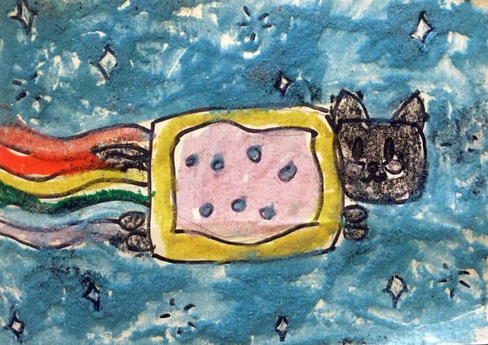 Nyan Cat by Wilson age 7. Send your art to doubledip@wfmu.org